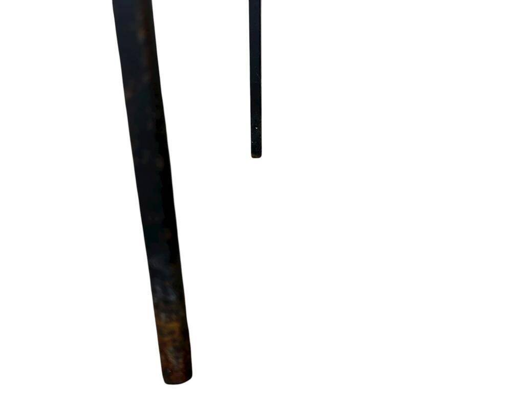 Table d'appoint vintage en mosaïque bleue / table à plantes