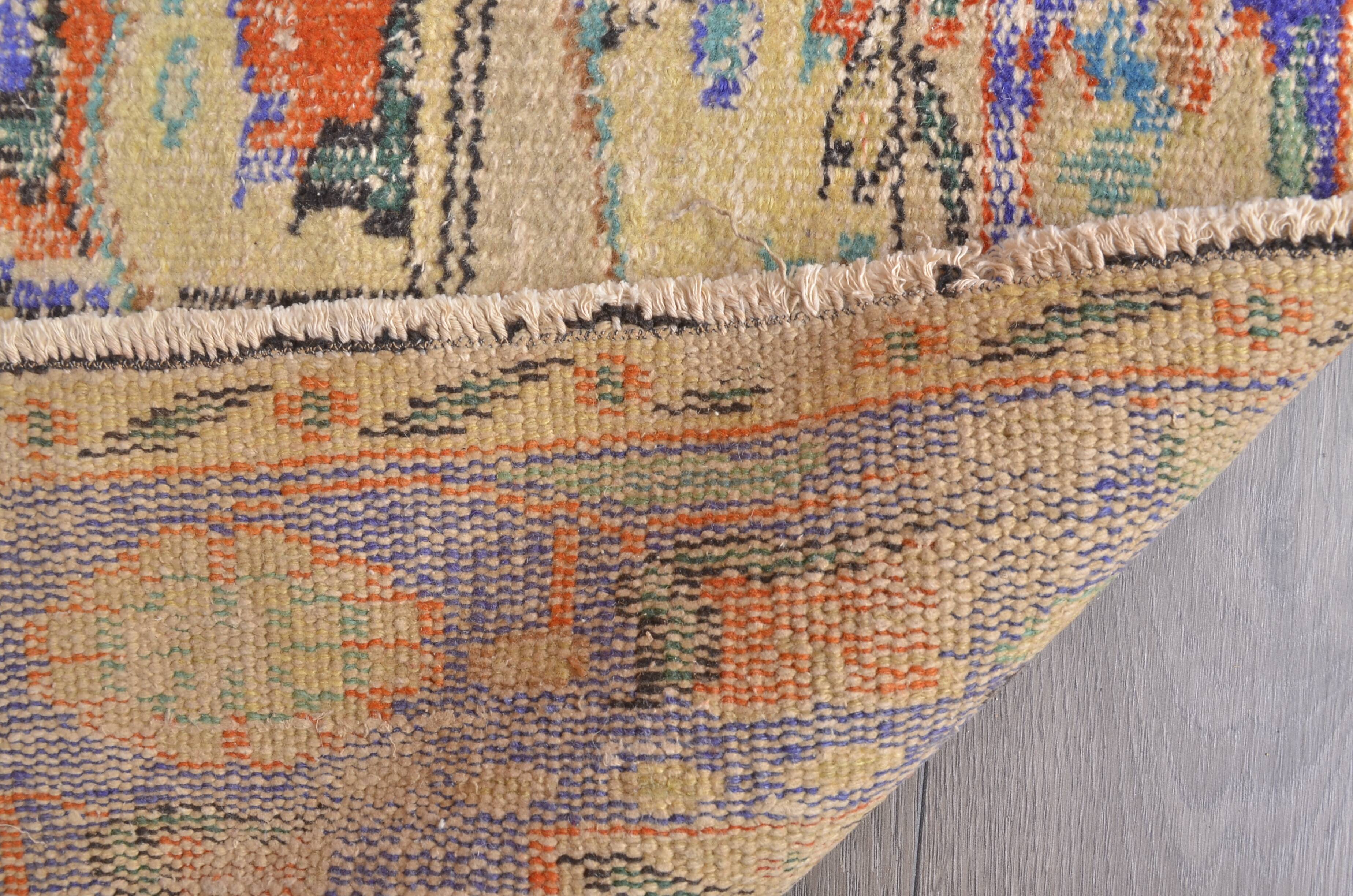 Handmade Bohemian Oushak Rug sku 2301