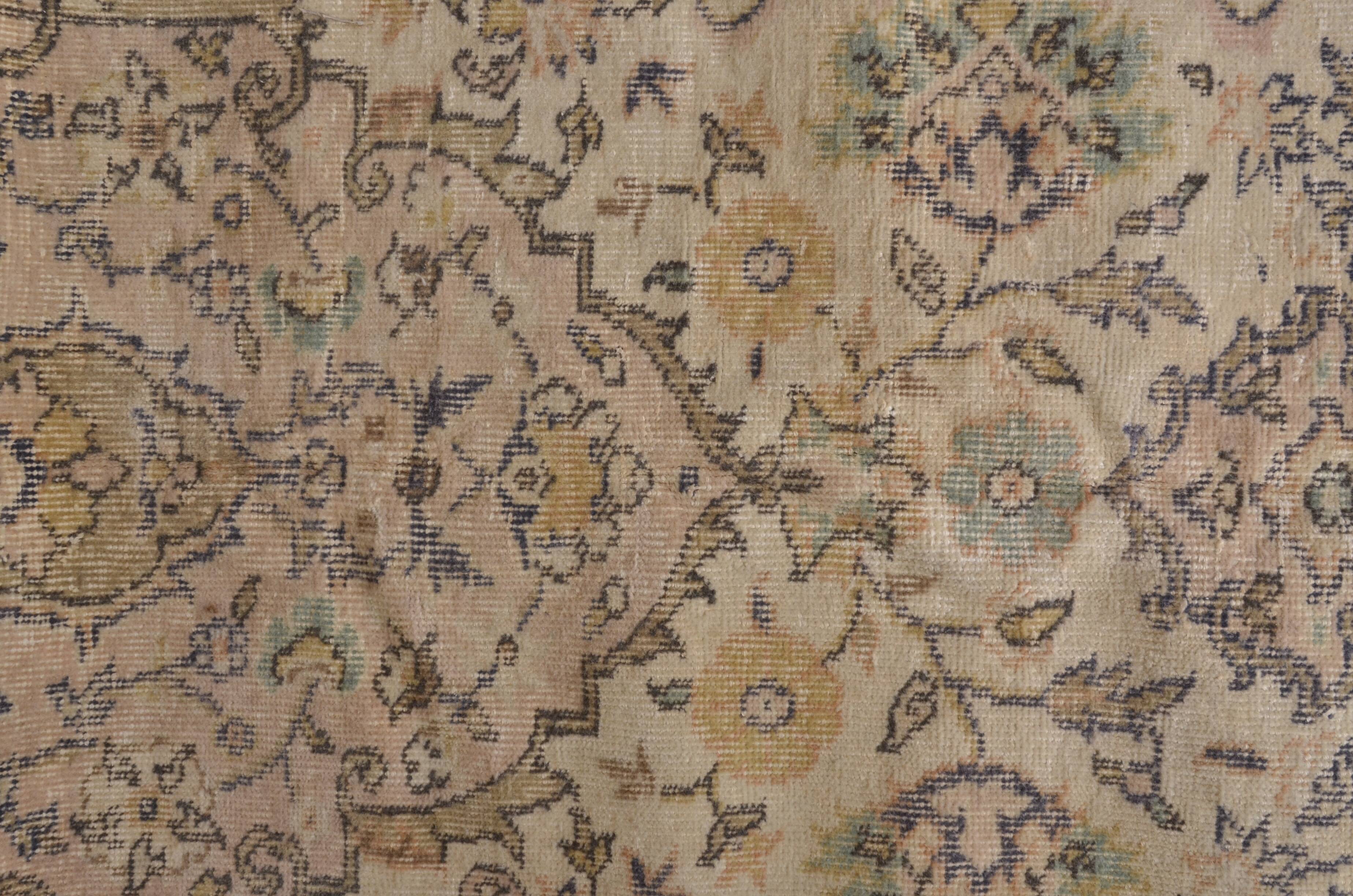 Vintage Turkish Oushak Wool Rug sku 2362