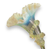 Tulip tree centerpiece in opalescent glass and bronze nineteenth