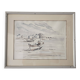 Tableau - Watercolour Landscape Brittany - Marine Boat - Signed Jen Pierre SER