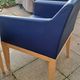 set of 3 leather armchairs Hugues Chevalier