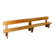 Modernist solid beech wooden pew 1960’s