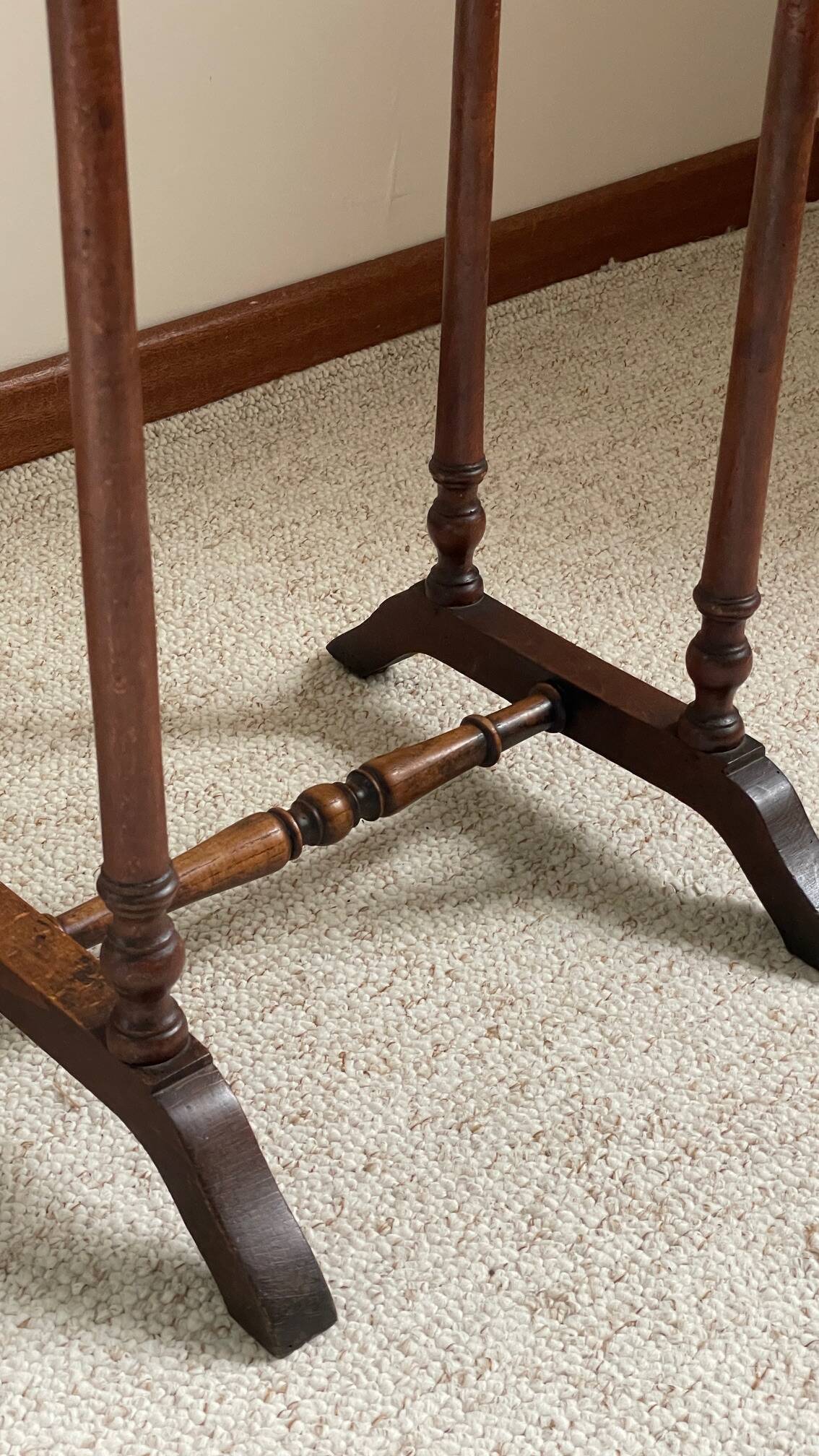 NIGHTSTAND Antique Turned Wood