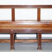 Victorian Double-Faced Carved Walnut Gallery Bench