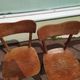 Lot of 6 wooden bistro chairw German