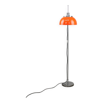 Orange Space Age Faro Floor Lamp by Luigi Massoni for Guzzini, 1960s