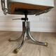Vintage office chair – Mid-Century style Chrome and Faux leather