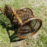 Fauteuil Emmanuelle peacock en rotin