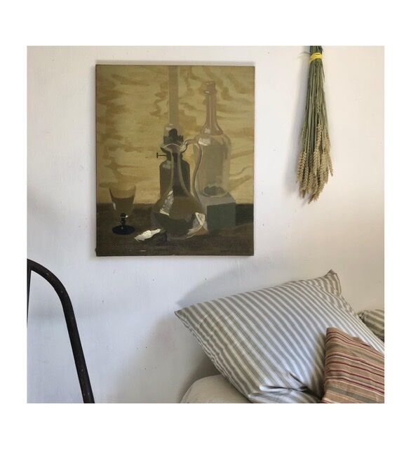 Painting oil on canvas beautiful signature