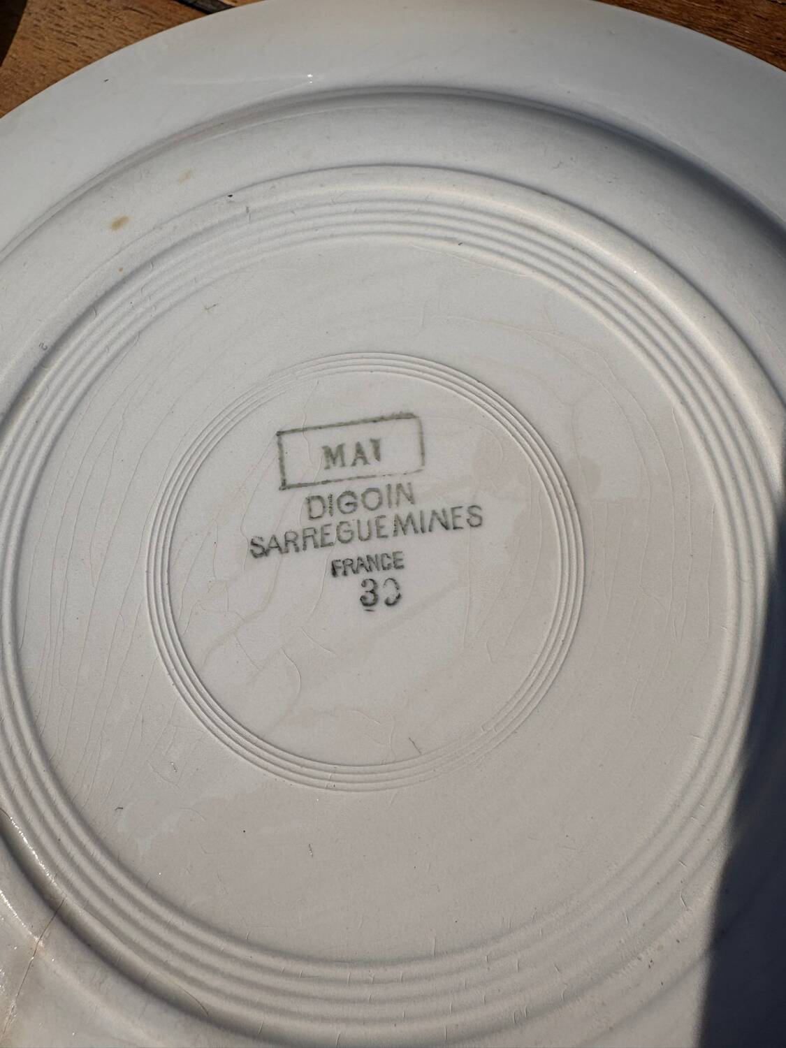 Digoin Sarreguemines plates