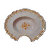Old beard dish in faience of the south of the France 18 century in yellow camaieu