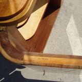 art deco dressing table in light wood