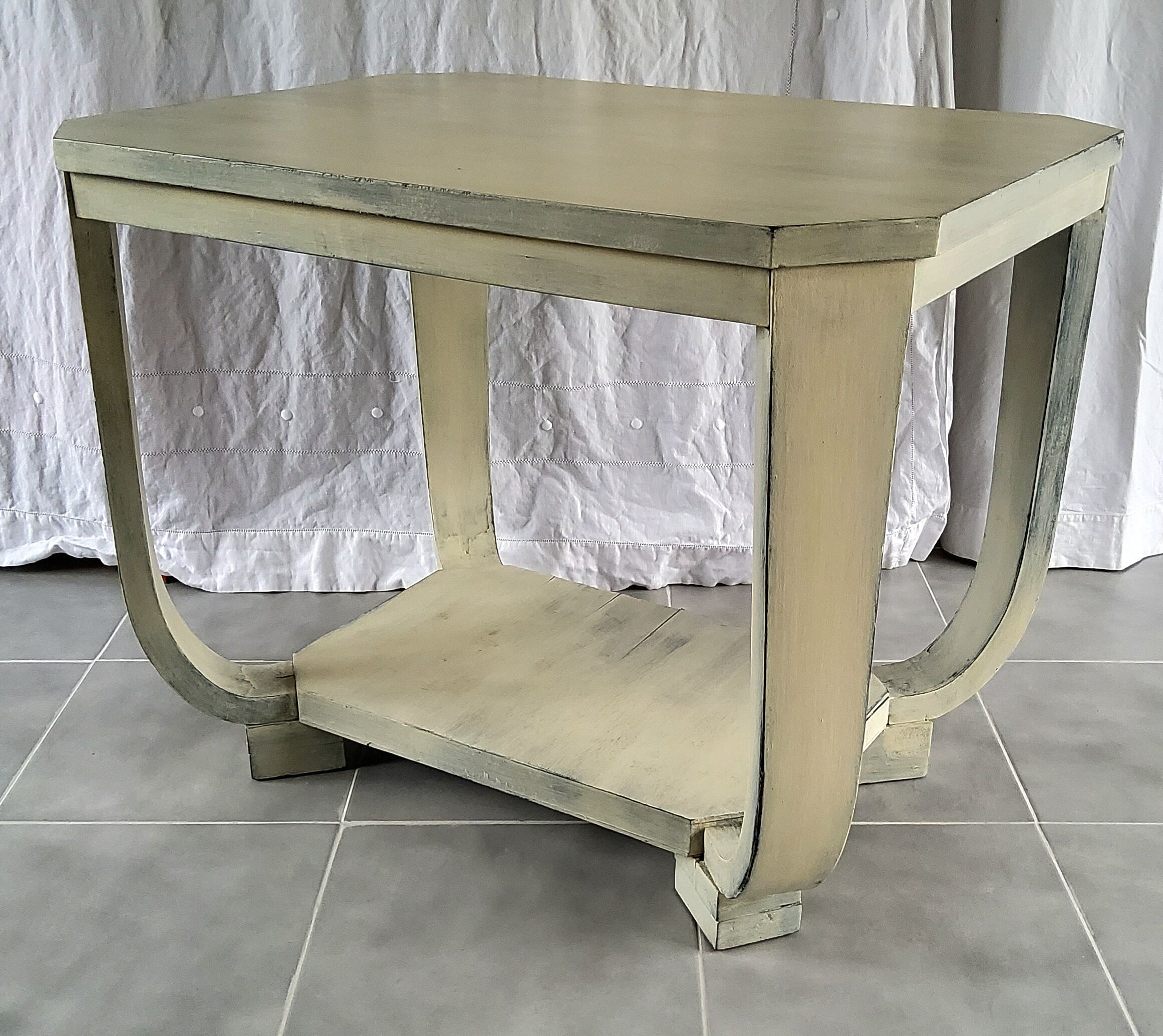 Patinated Art Deco coffee table
