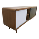 Black and white teak sideboard, 1960s