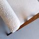 1960 model b 310 var mid century chair in ivory boucle