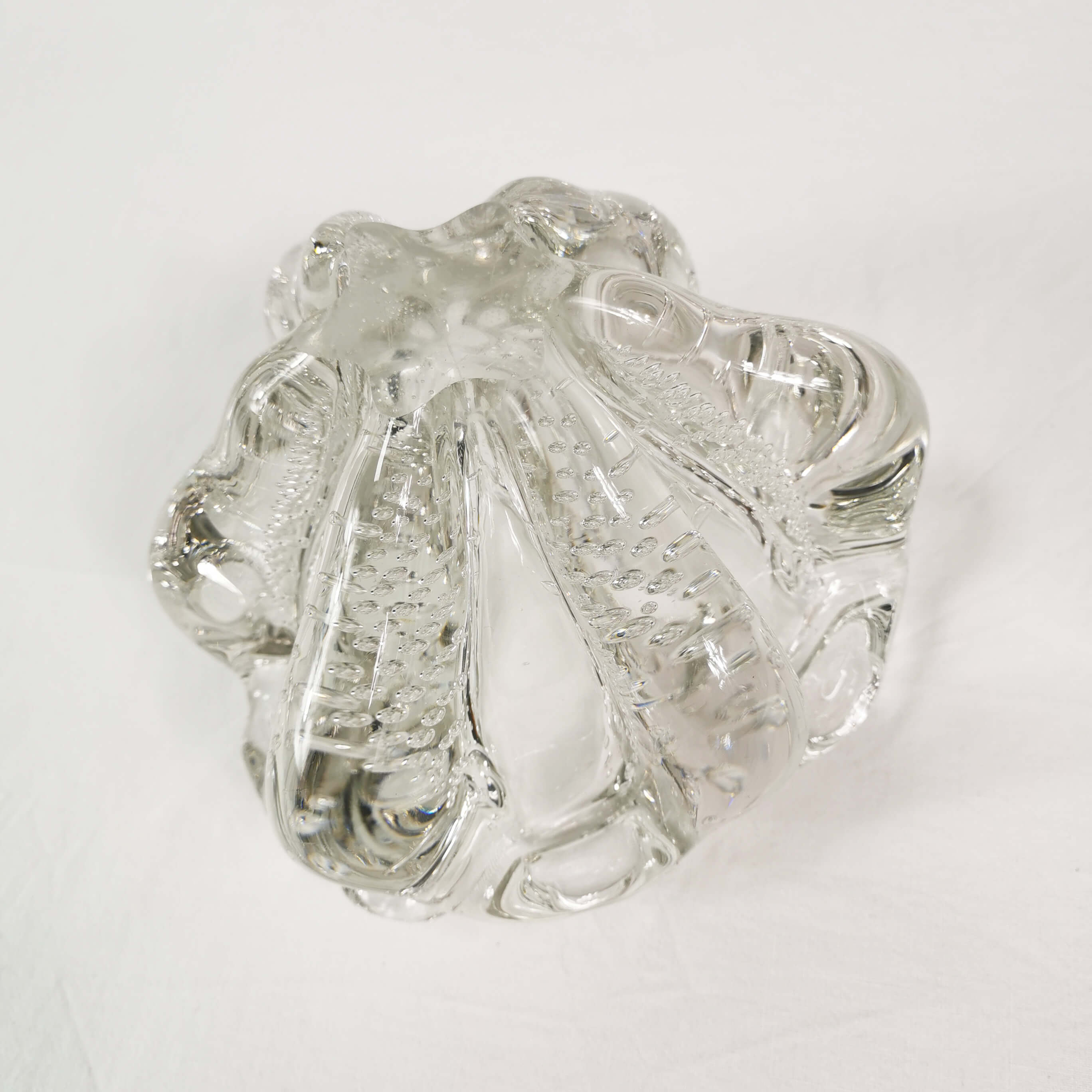 Glass organic ashtray, Sweden, 1960s