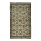 One-of-a-kind turkish handwoven vintage rug - rustic vintage charm 265x 166