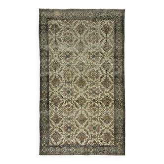 Tapis vintage turc unique tissé à la main - charme rustique vintage 265 x 166