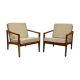 Pair of 60s Scandinavian style armchairs