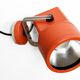 Orange spotlight "Unispot" by Bent Boysen for Louis Poulsen. Denmark 1970s