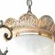 Antique Gothic ceiling lamp bronze  1920