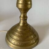 Golden brass floor lamp