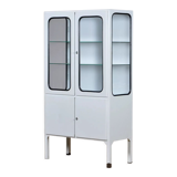 Glass & Iron Medical Cabinet, 1970s