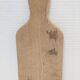 Trois planches à découper bois massif patiné vintage