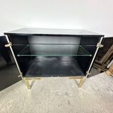 Guy Lefevre black lacquer storage unit 1970