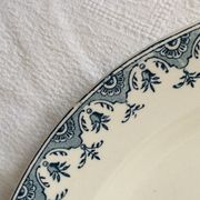 Round dish Terre de Fer navy blue L G model Doullens
