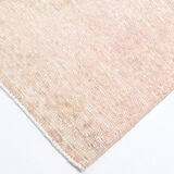Dusty beige handmade runner rug