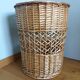Wicker laundry basket