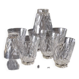 Set of 8 vintage water or digestif glasses in good condition.