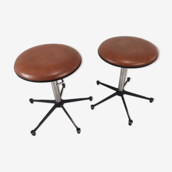 Vintage adjustable stools