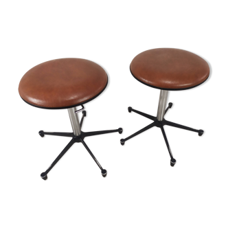 Vintage adjustable stools