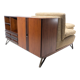 Mid-Century Modern Italian Sofa with Built-in Sideboard, Italy, 1960s