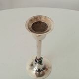 Vintage silver metal candle holder