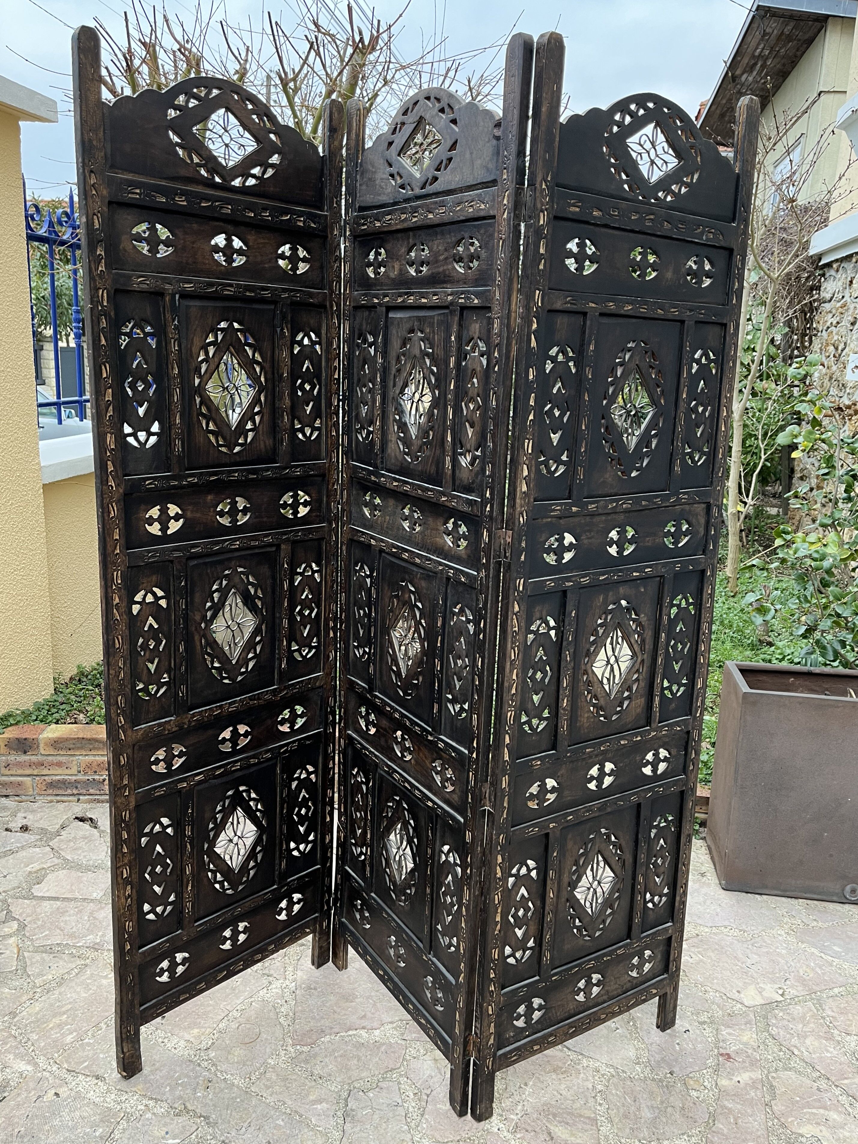 Old wooden screen