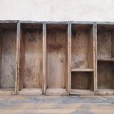 Lot 10 tiroirs anciens atelier poignées bronze