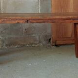 Brutalist oak bench 90 cm