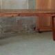Brutalist oak bench 90 cm