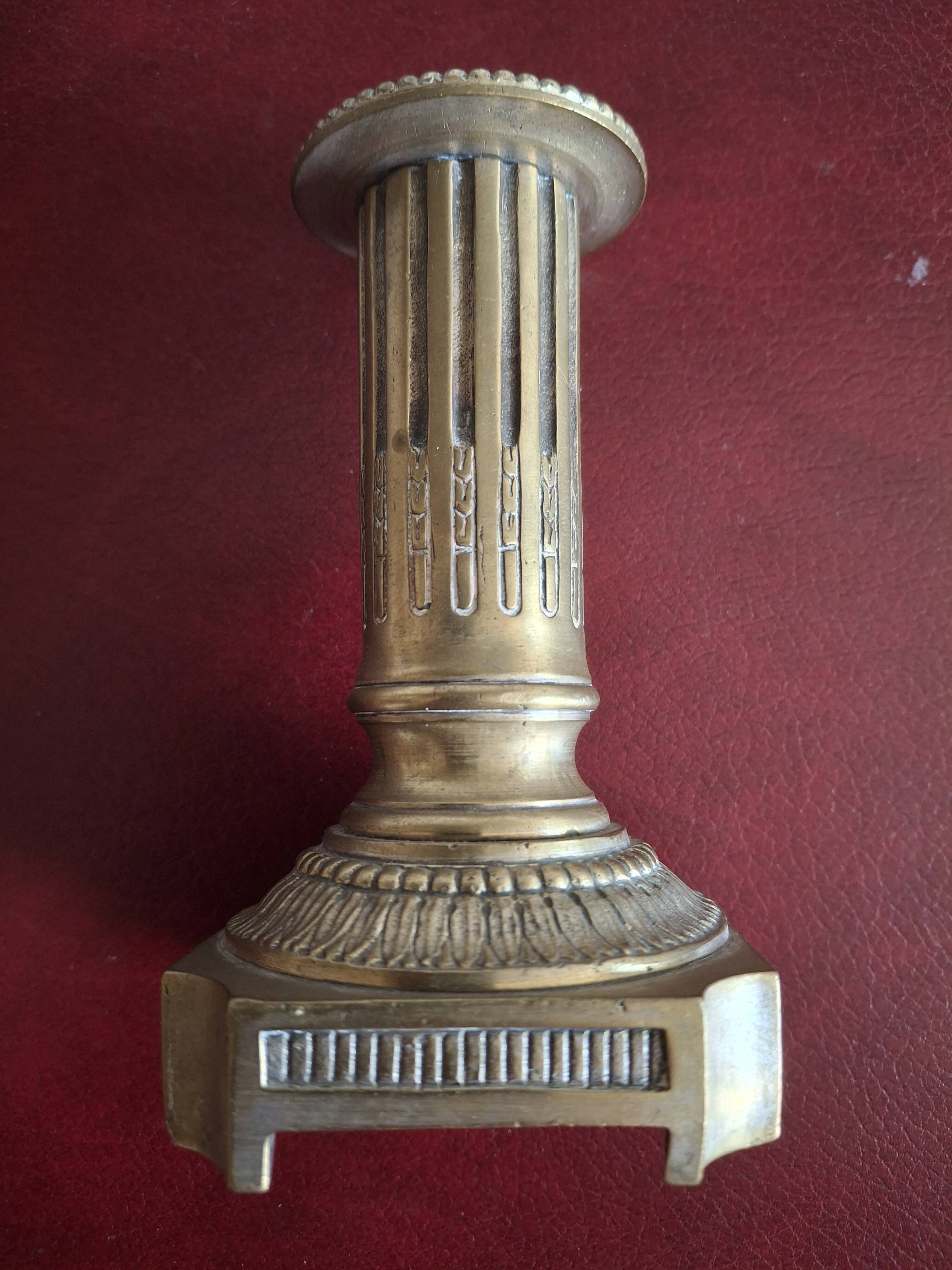 Empire style bronze candle holder