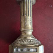 Empire style bronze candle holder