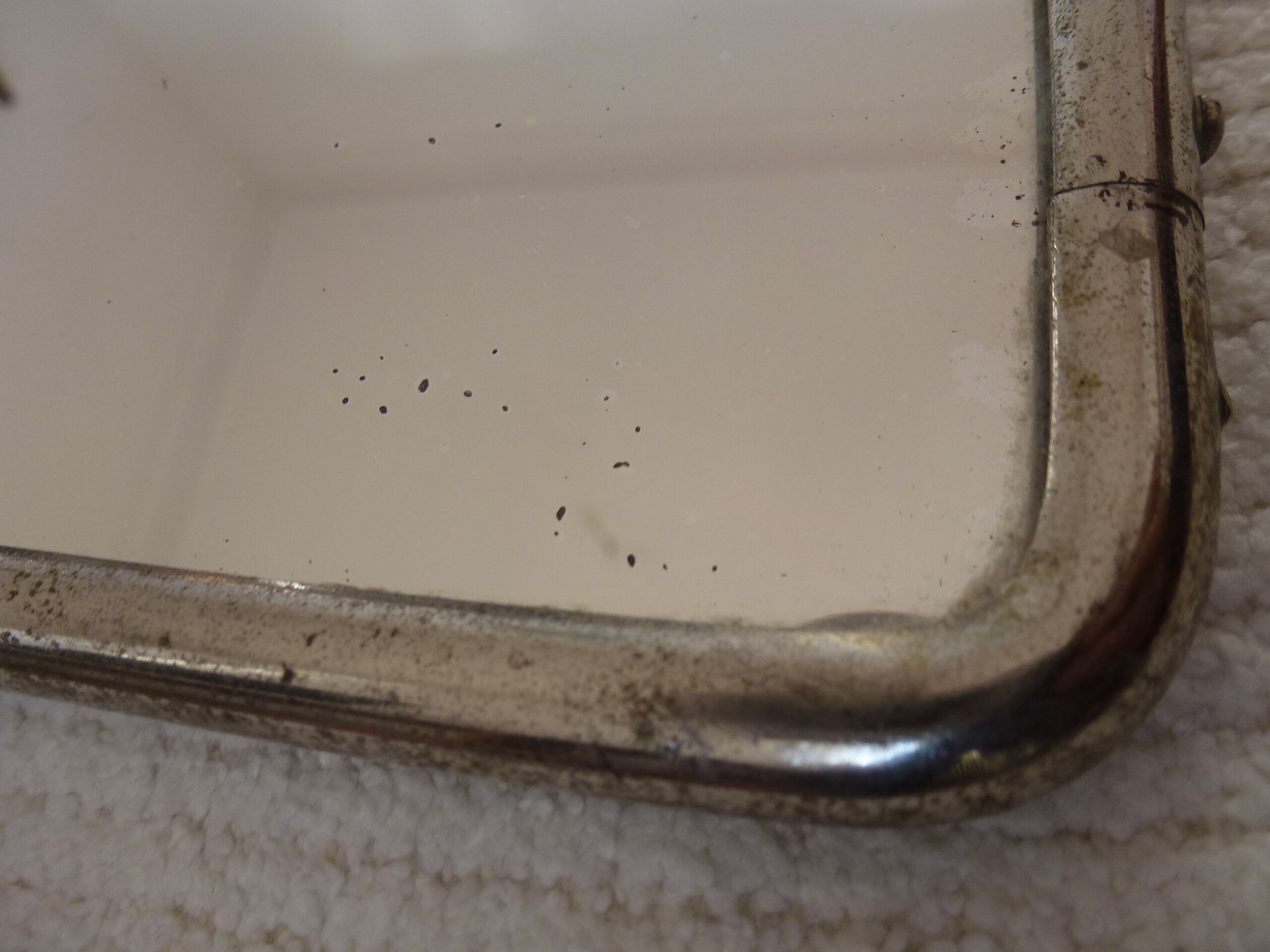 Former large mirror Barbier XXL 75 cm x 50 cm 50 years