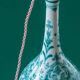 Table lamp in hand-painted ceramic Royal Delft Delvert blue-green, 1970