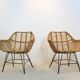 Gorgeous dutch wicker & steel chairs