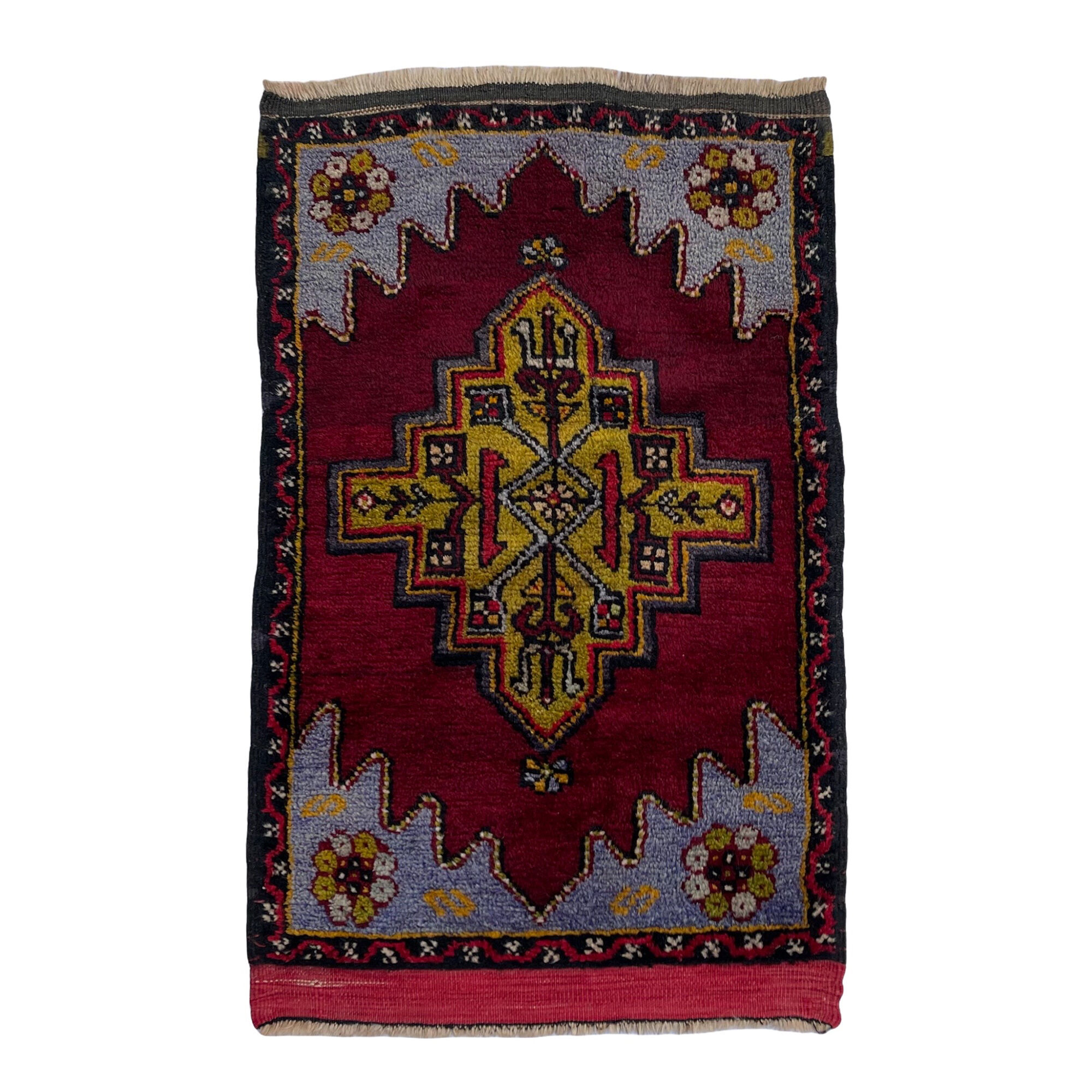 Vintage Turkish Anatolian rug, 100 x 61 cm