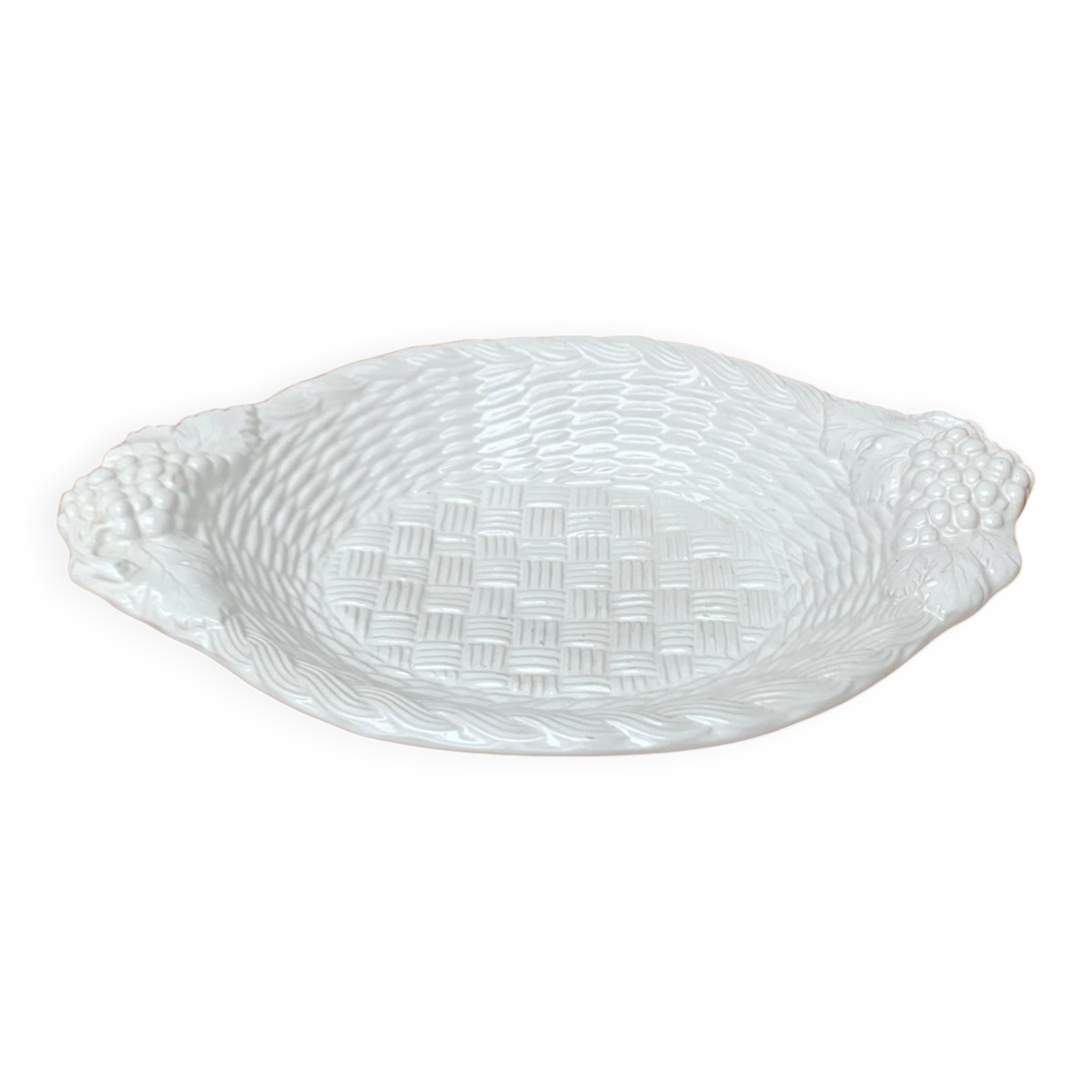 Coupelle vintage italien en céramique blanche