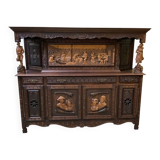 Antique monumental sideboard, credenza
